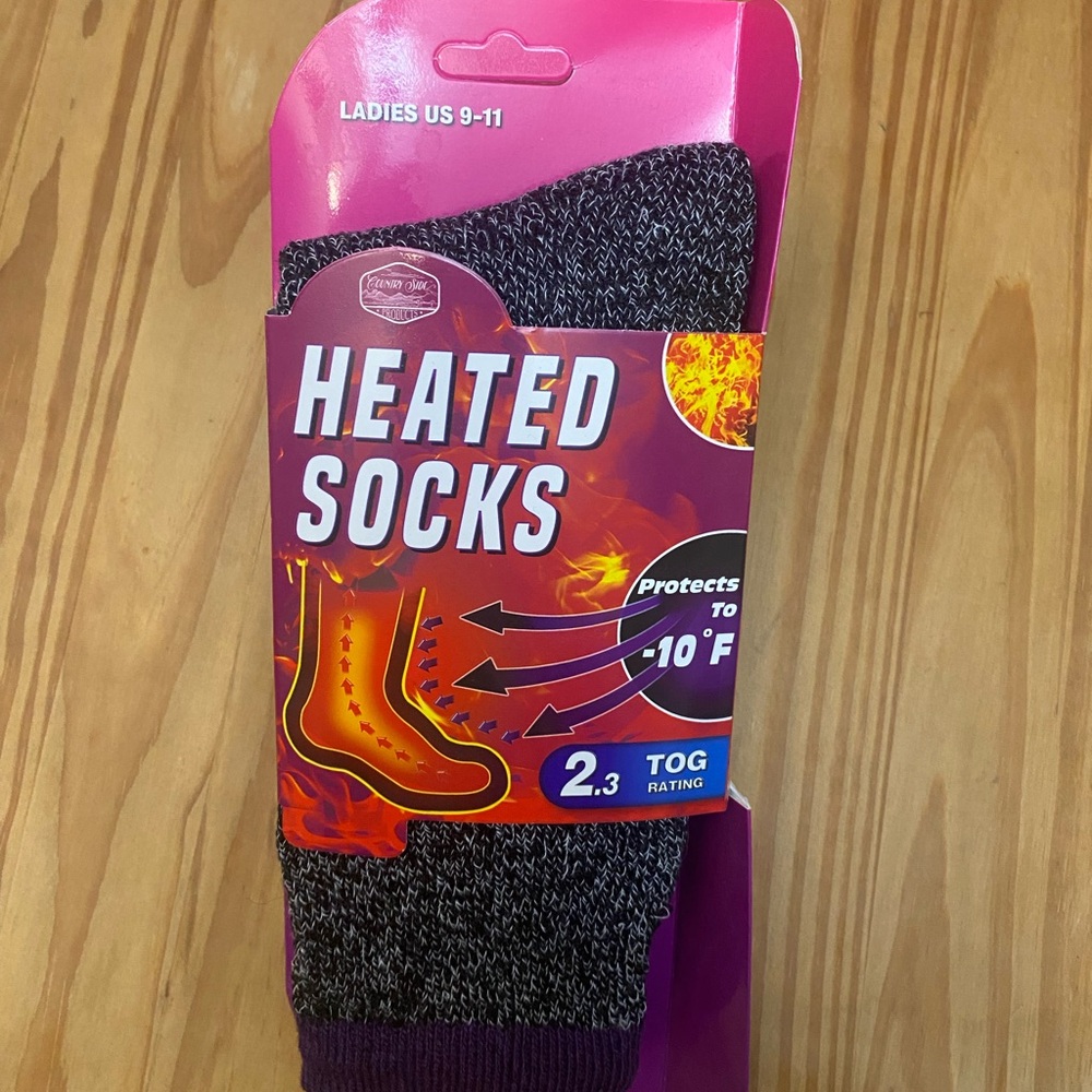 Women's Heated Socks - Black 9-11